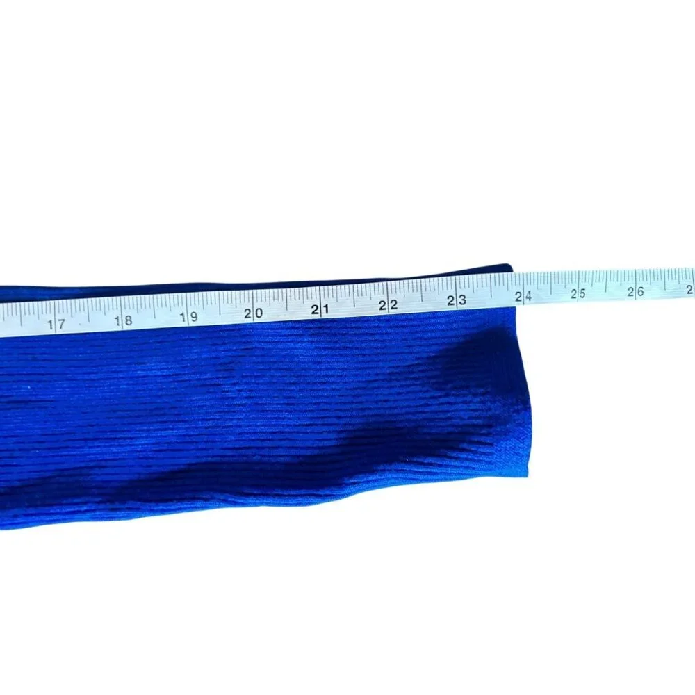 Calvin Klein Women's Royal Blue Full Zip Long Sleeve Top - Picture 9 of 9